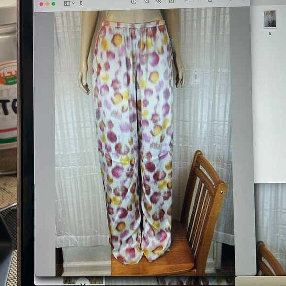 $1875 ROCHAS SET size 40 Italy 4 US 100% SILK  blouses pants women's - Picture 5 of 16